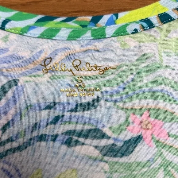 BOGO Lilly Pulitzer Girls cotton dress.  Lion print Size small 4-5 - Picture 7 of 9